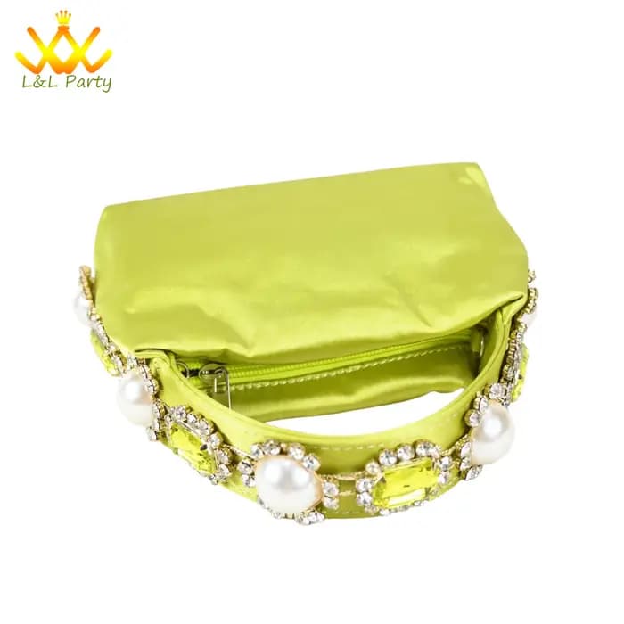 Cristal brillant nouveautés confortable talon moyen couleur vert citron hiver nouvelles chaussures a