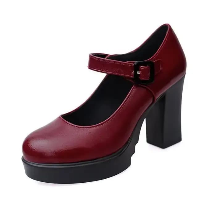 Chaussures pour femmes sur talons femmes plate-forme pompes printemps été bouche peu profonde boucle