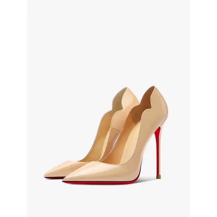 Nouvelles Chaussures à Talons Hauts en Cuir Verni Nude 2026 pour Femmes – Escarpins Professionnels à Bout Pointu, Style Tendance pour le Travail et les Célébrités d'Internet