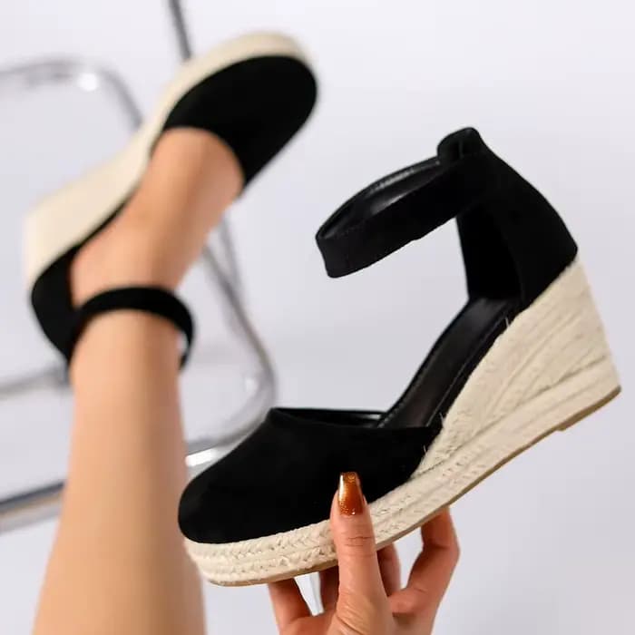 Espadrille tendance d'été à semelles compensées pour femmes