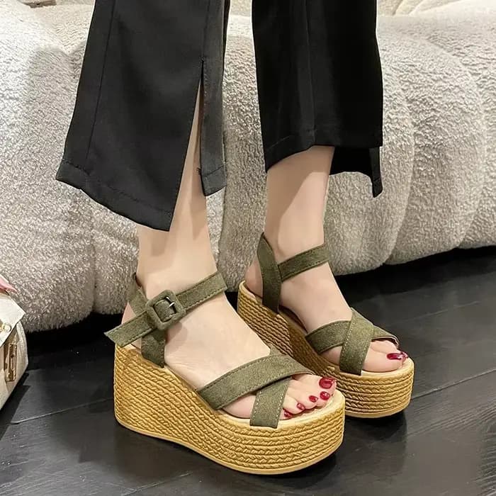 Sandales à talons compensés pour femmes