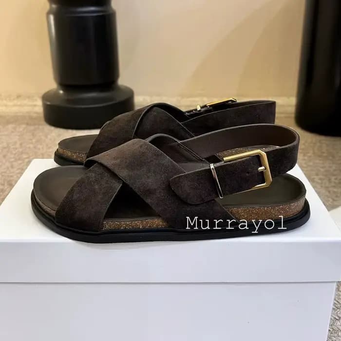 Sandales pour femmes en cuir véritable