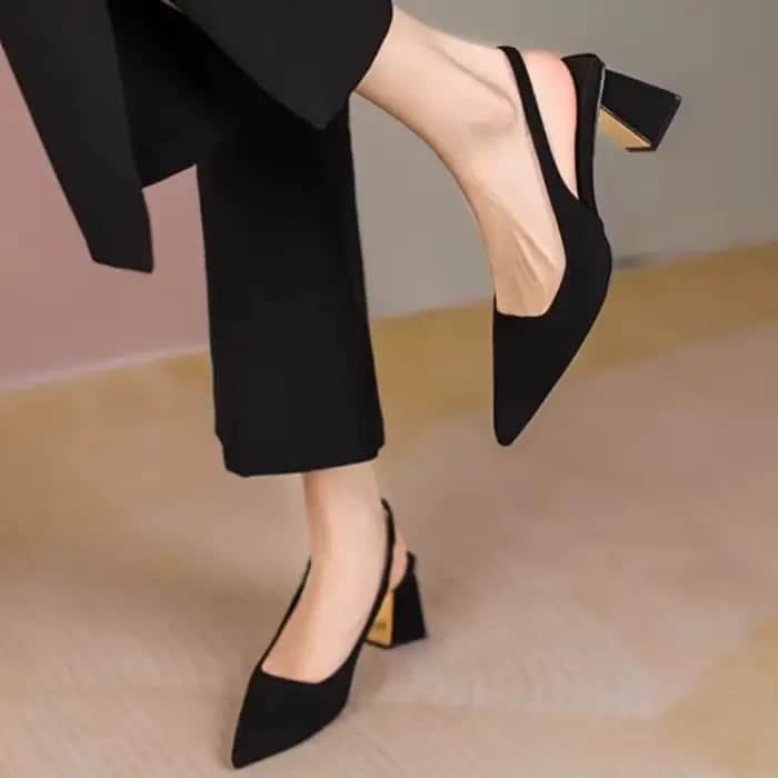 Sandales noires femmes été nouvelle mode