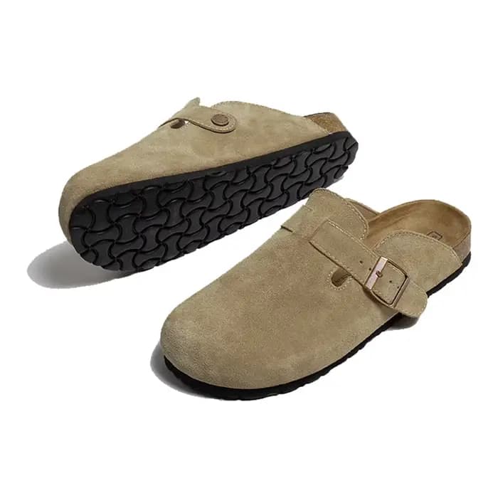 Nouvelles mules Boston en daim pour femmes et hommes