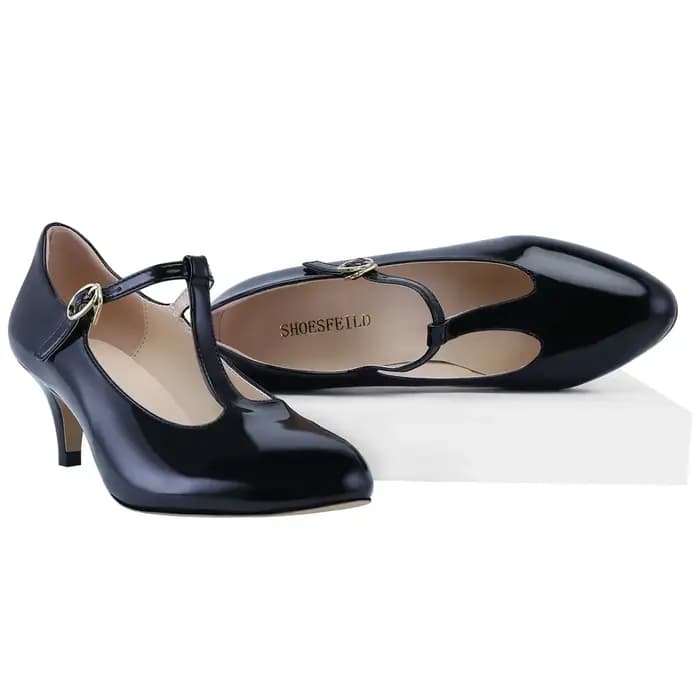 Escarpins en cuir verni à bouche peu profonde pour femmes, chaussures à talons bas et hauts de 5cm, pour le travail au bureau, couleur chair, pour robe de soirée de mariage, grande taille 42