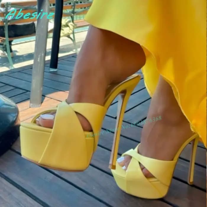Mules à plateforme en cuir bordeaux à talons aiguilles, bout ouvert, à brides croisées, à enfiler, pour femme, pour l'extérieur, les soirées et le quotidien