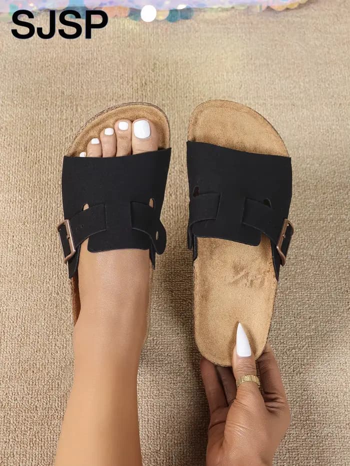 Sandales à bout ouvert pour vêtements d'extérieur