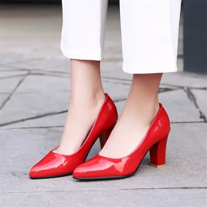 Escarpins Classiques en Cuir PU pour Femme