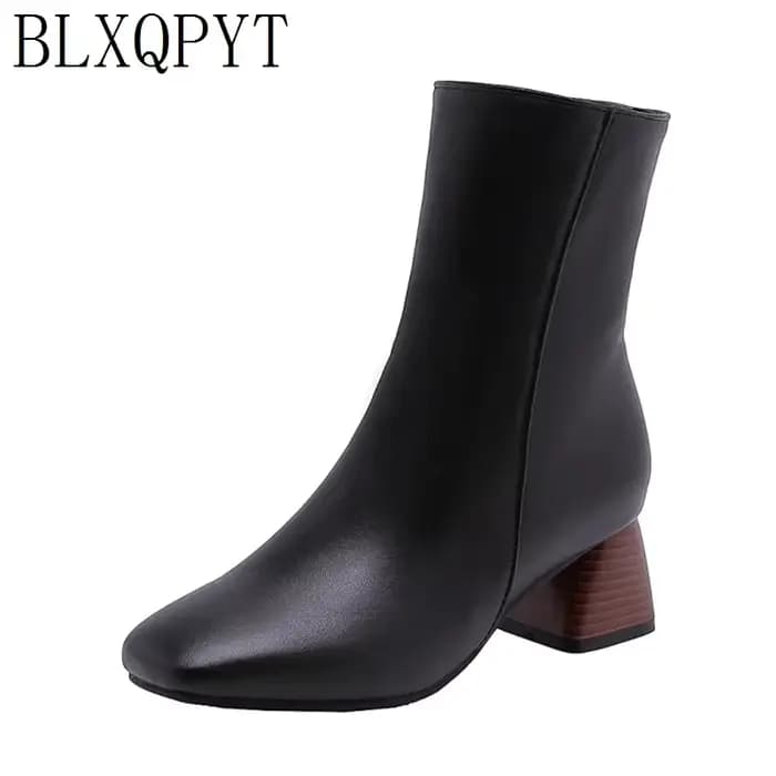 Bottines en cuir pour femmes
