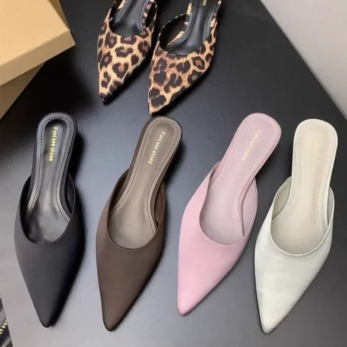 Mules élégantes et sexy à bout pointu pour femmes