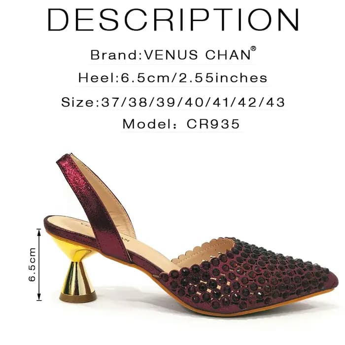 Venus Chan – escarpins à bout pointu pour femmes