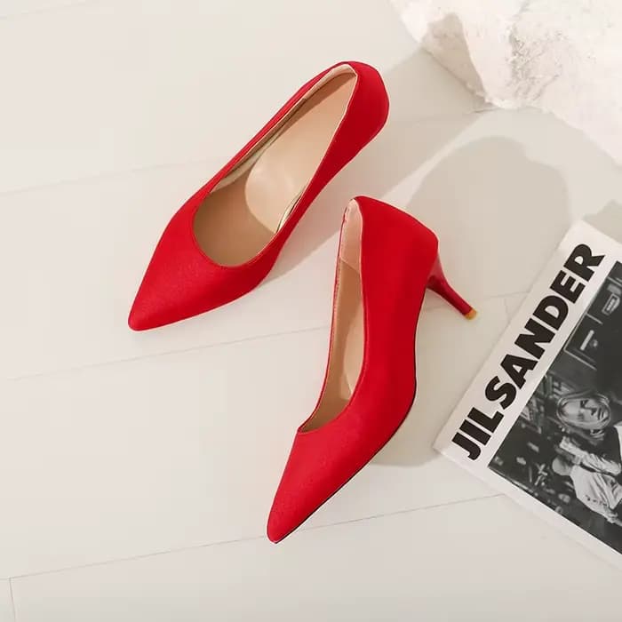 Bout pointu Talon bas Chaussures à talons hauts Imprimé léopard Rose Vert Noir Rouge