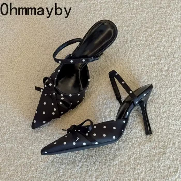 Sandales à talons hauts à bout pointu pour femmes