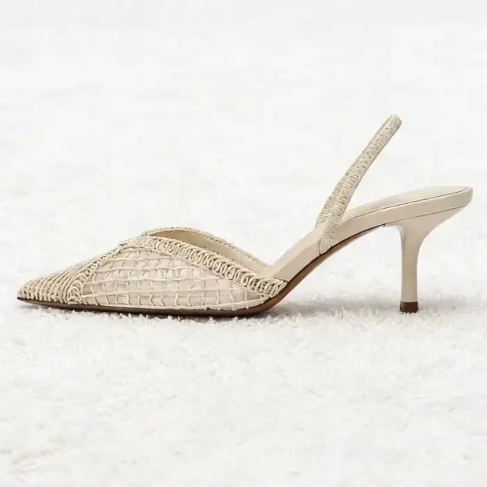 Escarpins confortables en maille tissée pour femme