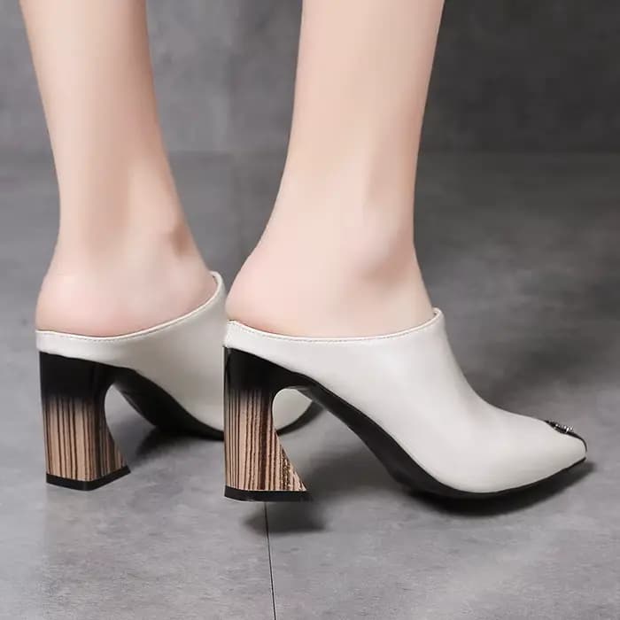 Sandales à talons hauts en cuir PU pour femme