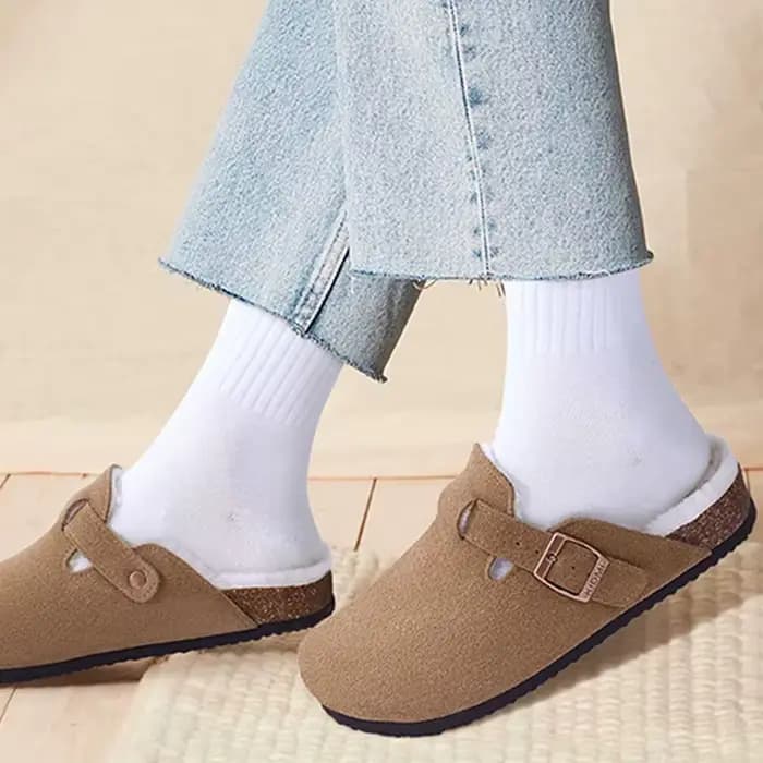Sourire classique hiver Mules pour femmes hommes nouveau
