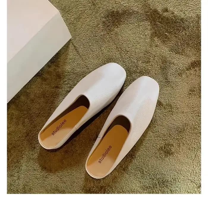 Mules confortables en cuir souple Grape Mom pour femmes