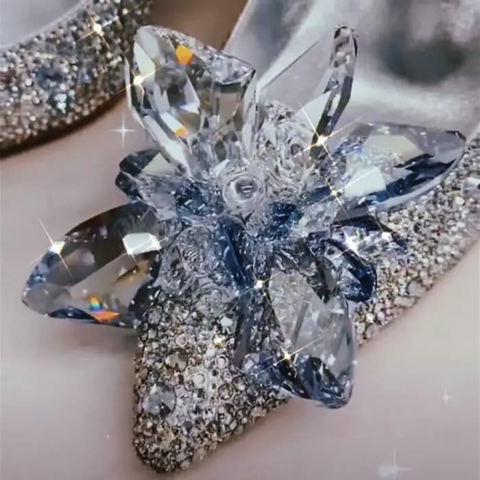 Chaussures de mariage à talons hauts argentés pour femmes