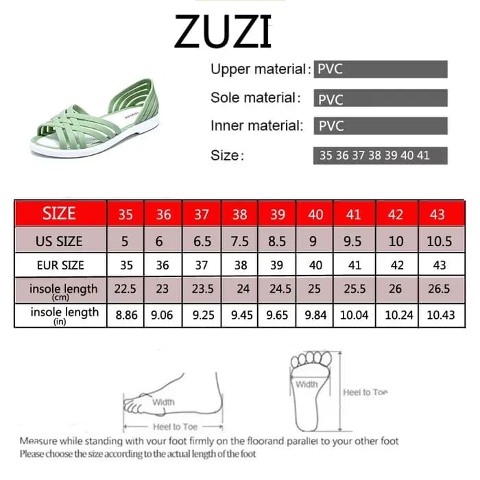 Sandales ZUZI – Nouvelles chaussures de plage d'été pour femmes