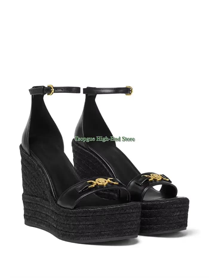 Espadrille tissée bout rond