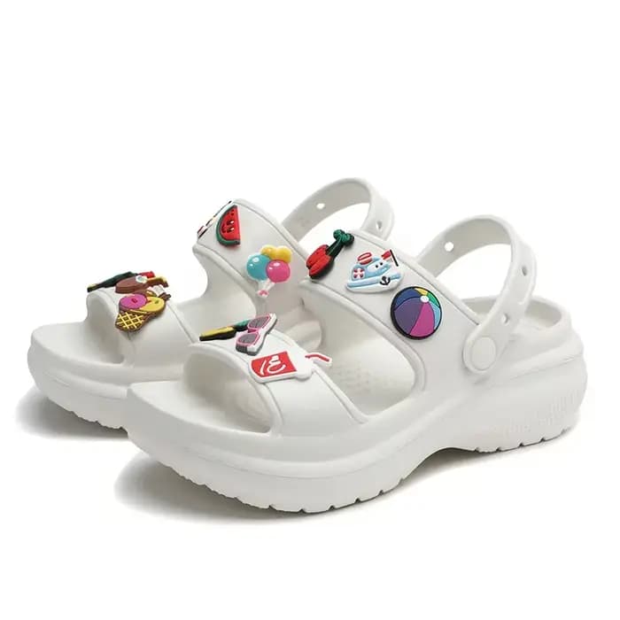 Sandales pour femmes 2023 coréen plate-forme compensée talons hauts dames chaussures en plein air plage Peep orteil antidérapant Sandalias De Mujer