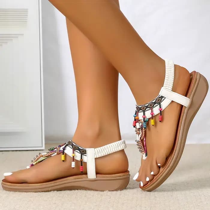 Sandales femme talons bas