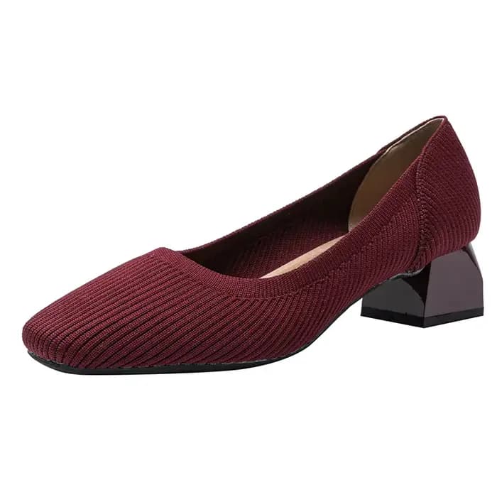 Chaussures décontractées à talons carrés pour femmes