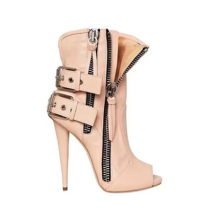 Emma King-Sandales Gladiateur à Talons Hauts pour Femme, Bottes d'Été Peep Parker, Fermeture Éclair Latérale, Chaussures à la Mode, 2021