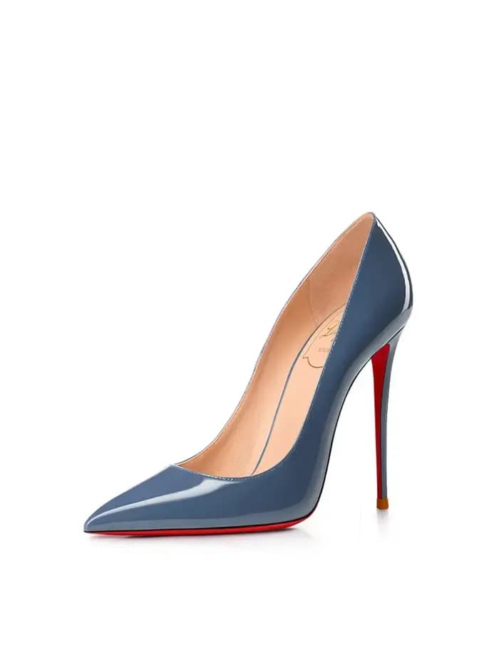 HLTINO bleu marine pompes fond rouge grande taille 43 femmes marque de luxe talons hauts pour robe de soirée lumineux printemps été chaussures