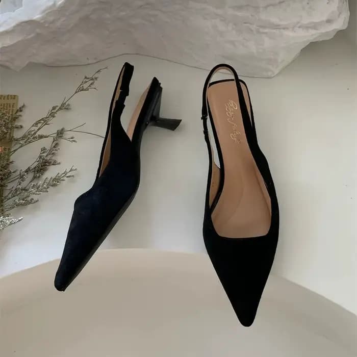 Bailamos-Sandales pointues à talons bas pour femmes