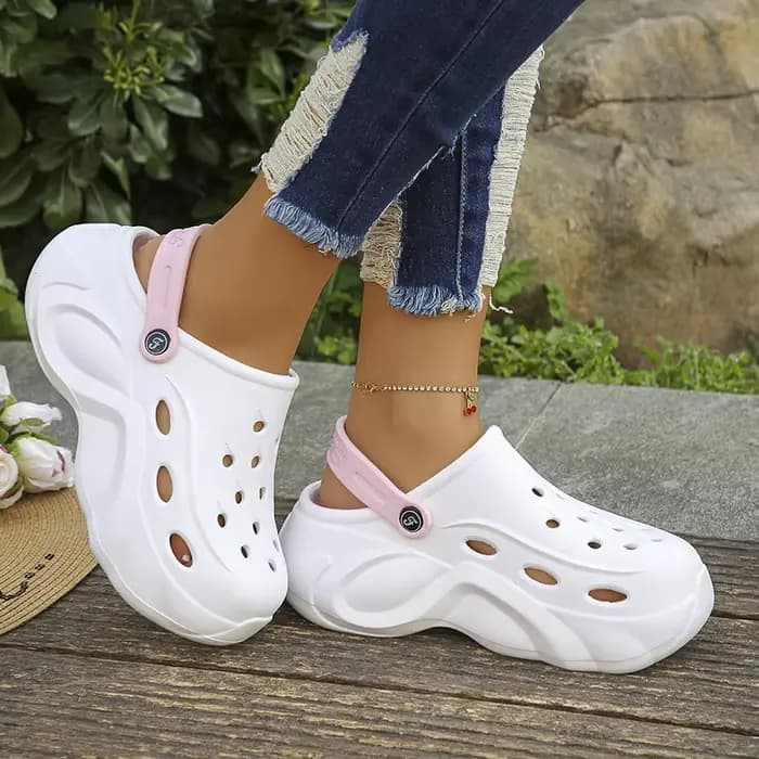 Sandales fermées à plateforme épaisse pour femmes