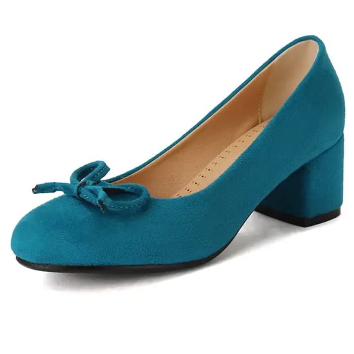 Escarpins à talons hauts bleus pour femmes