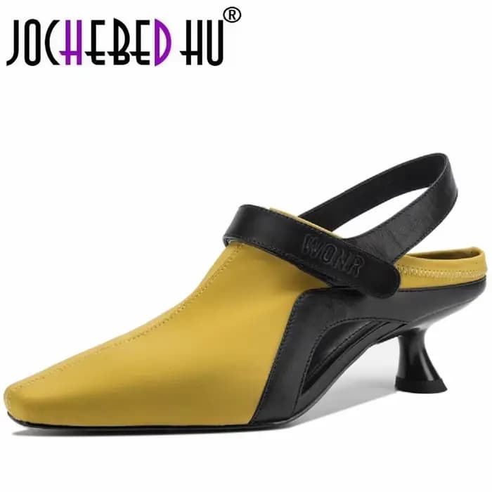 【JOCHEBED HU】 Sandales en cuir véritable faites à la main pour femmes
