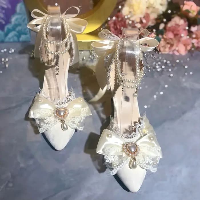 Chaussures de mariée blanches