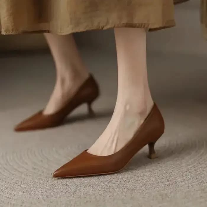 Escarpins de luxe chaussures pour femmes à talons femme talon moyen