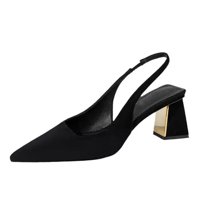 Sandales noires femmes été nouvelle mode