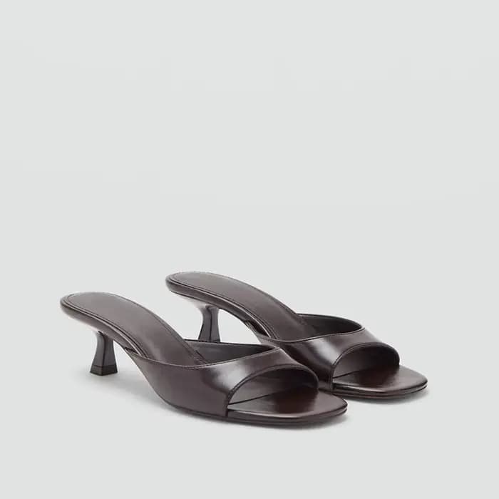 Sandales mules confortables à talon chaton pour femme