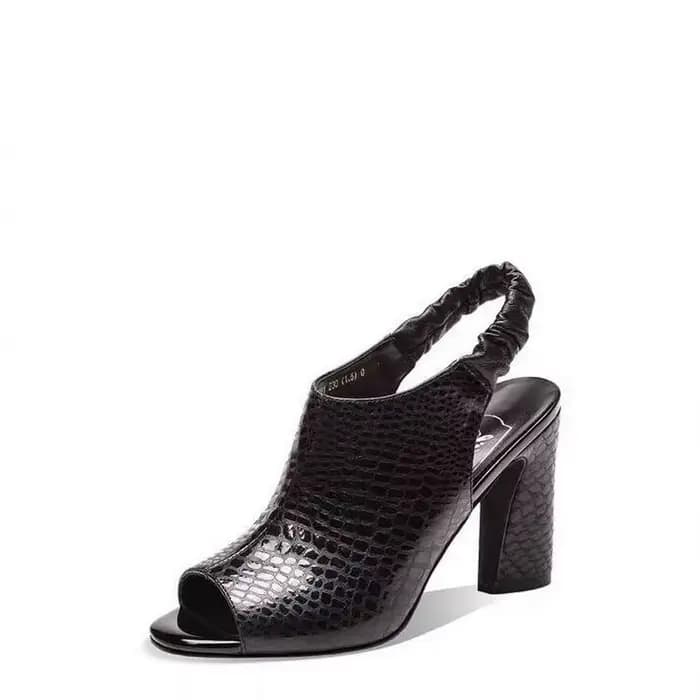 Sandales à talons hauts en cuir microfibre pour femmes