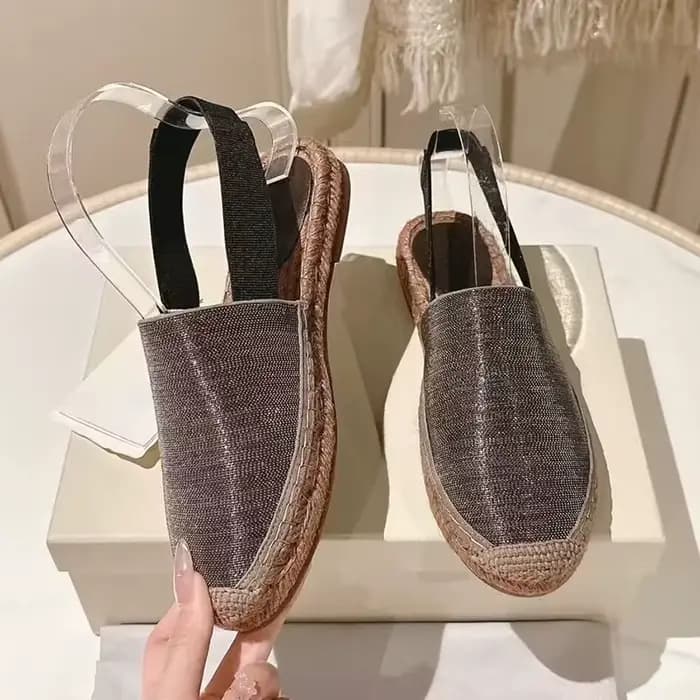 Bout fermé rétro fond épais sandales femmes