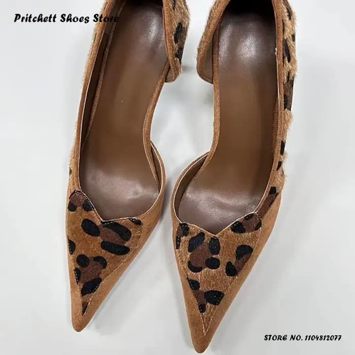 Escarpins aiguilles léopard Sexy pour femmes