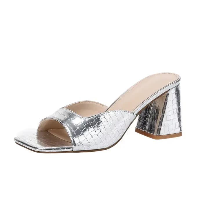 Chaussures à talons hauts carrés pour femmes