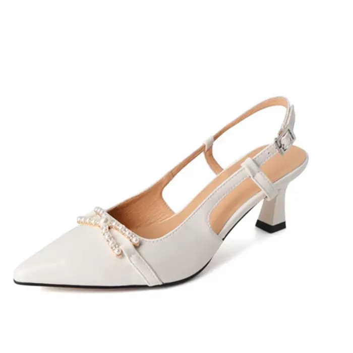 Gladiateur femmes sandales en cuir véritable célébrité d'internet rose talon haut élégant pointu fête bureau mode pompes chaussures HG131