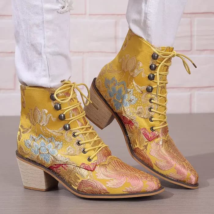 Bottines à bout pointu pour femmes