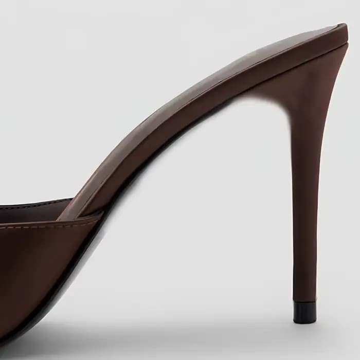 Sandales pour femmes 2026 – Nouveauté été – Chaussures femme en satin à bout ouvert