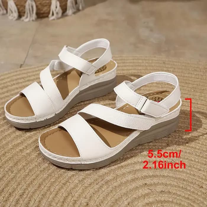 Sandales compensées confortables pour femme