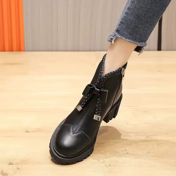 Bottines à Talons Blancs pour Femme