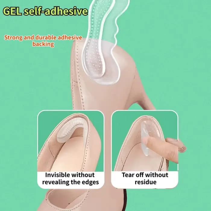 Protections de talon en gel de silicone anti-frottement