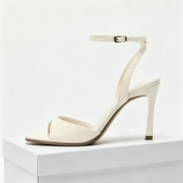 Élégant bride à la cheville talons hauts dames bout carré mode robe de soirée chaussures bureau creux Sexy marque de créateur sandales femmes pompes