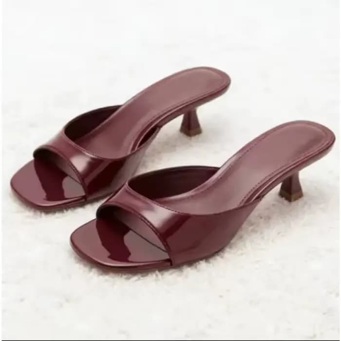 Sandales mules confortables à talon chaton pour femme