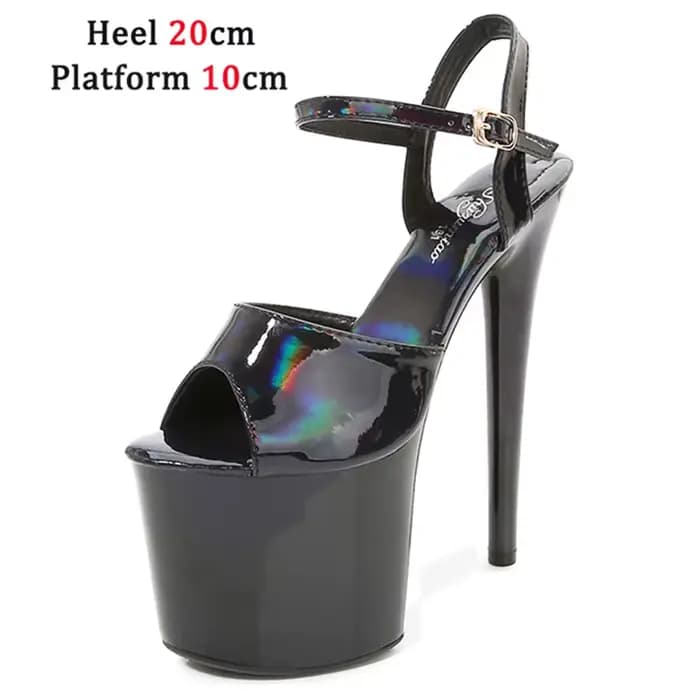 Femmes chaussures talon Sexy Super haut pôle danse fête talons hauts sandales plate-forme pompes de mariage Peep orteil